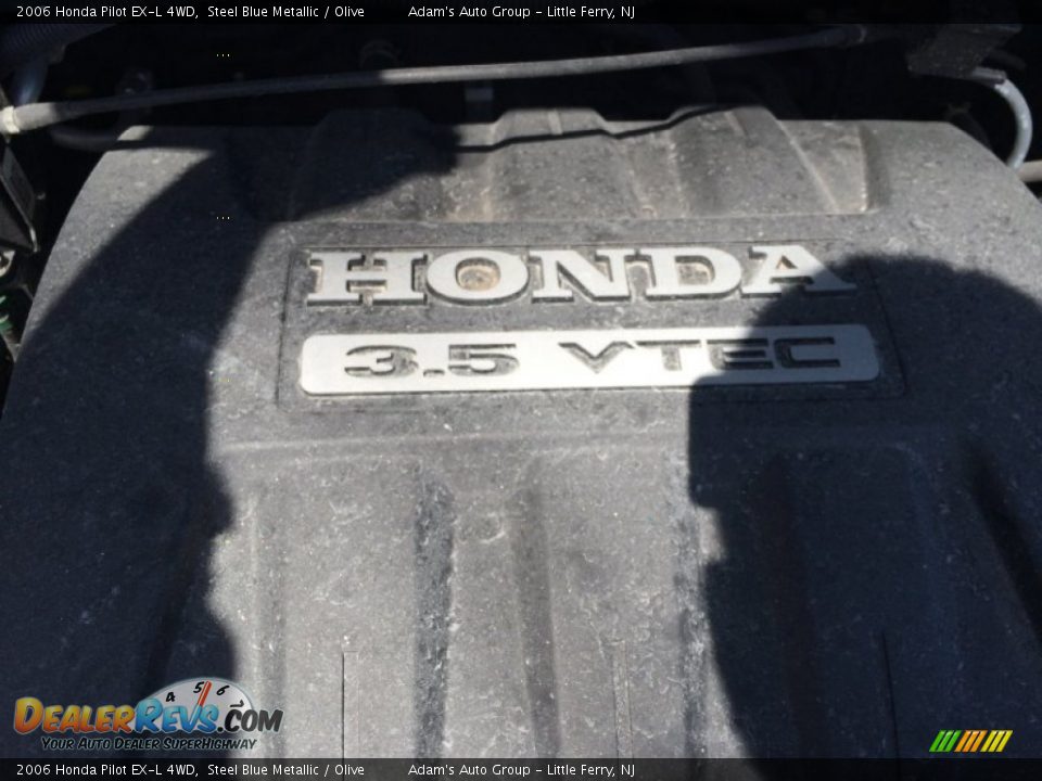 2006 Honda Pilot EX-L 4WD Steel Blue Metallic / Olive Photo #22