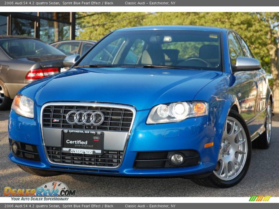 2006 Audi S4 4.2 quattro Sedan Sprint Blue Pearl Effect / Black Photo #1
