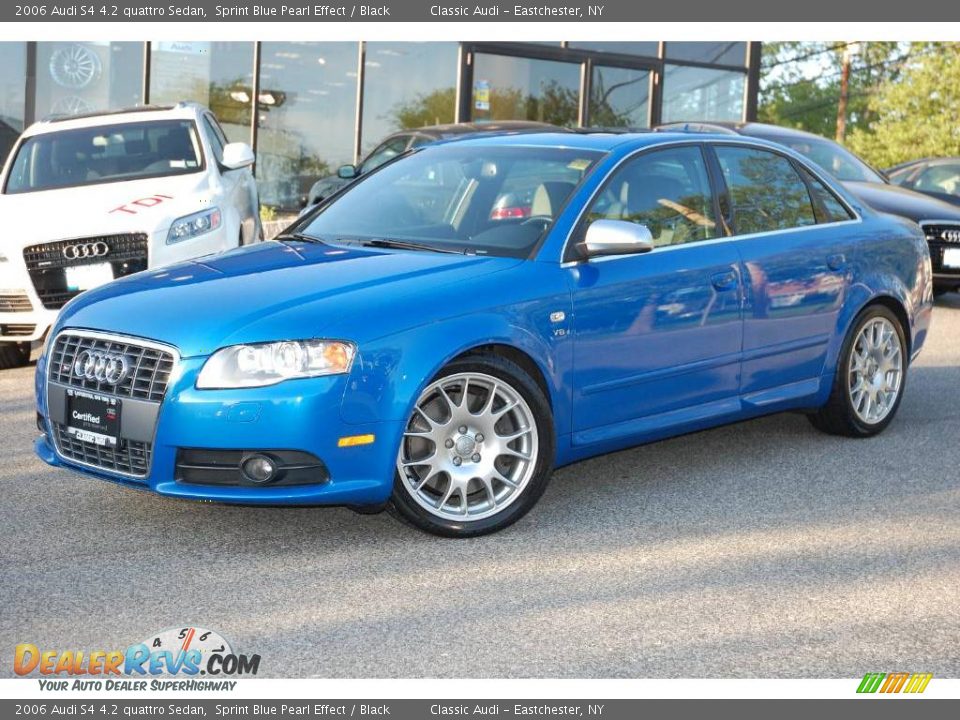 2006 Audi S4 4.2 quattro Sedan Sprint Blue Pearl Effect / Black Photo #2