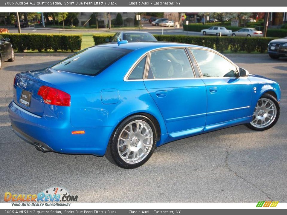 2006 Audi S4 4.2 quattro Sedan Sprint Blue Pearl Effect / Black Photo #5
