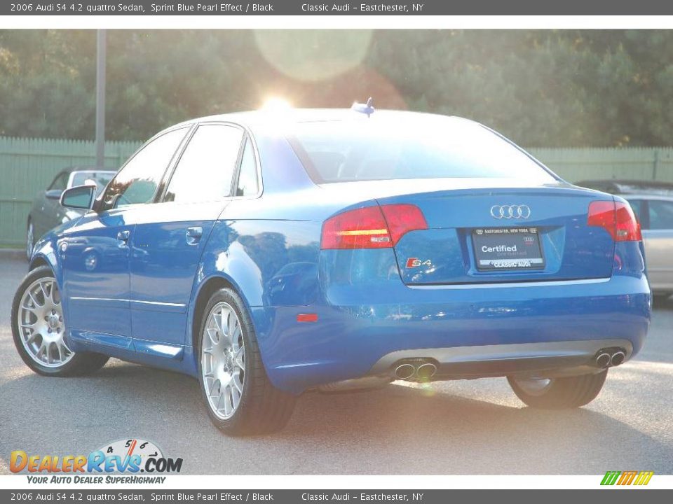 2006 Audi S4 4.2 quattro Sedan Sprint Blue Pearl Effect / Black Photo #10