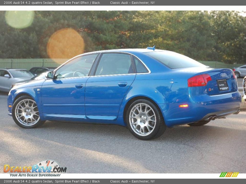 2006 Audi S4 4.2 quattro Sedan Sprint Blue Pearl Effect / Black Photo #11