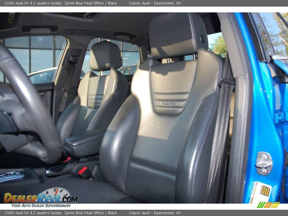 2006 Audi S4 4.2 quattro Sedan Sprint Blue Pearl Effect / Black Photo #14