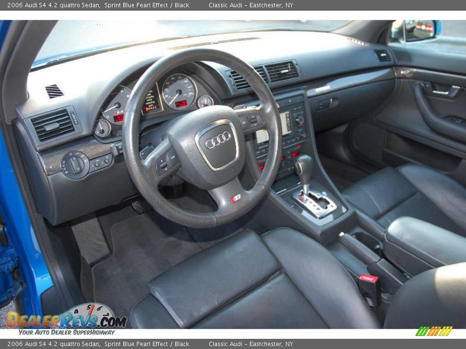 2006 Audi S4 4.2 quattro Sedan Sprint Blue Pearl Effect / Black Photo #15