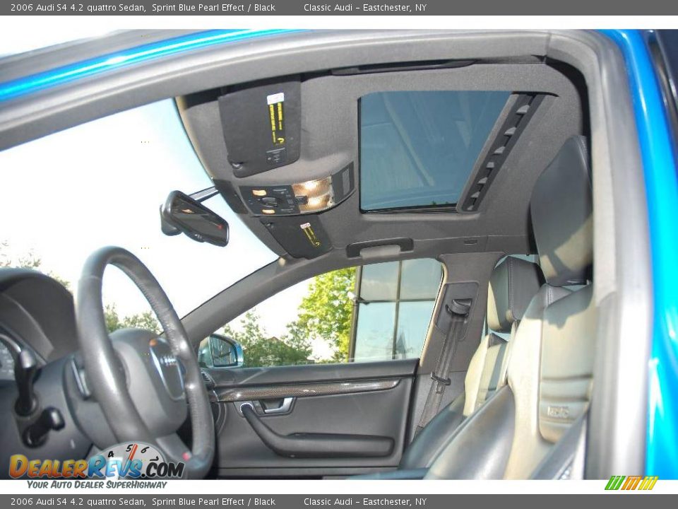 2006 Audi S4 4.2 quattro Sedan Sprint Blue Pearl Effect / Black Photo #16