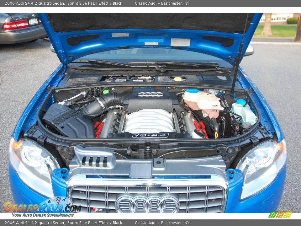2006 Audi S4 4.2 quattro Sedan Sprint Blue Pearl Effect / Black Photo #25
