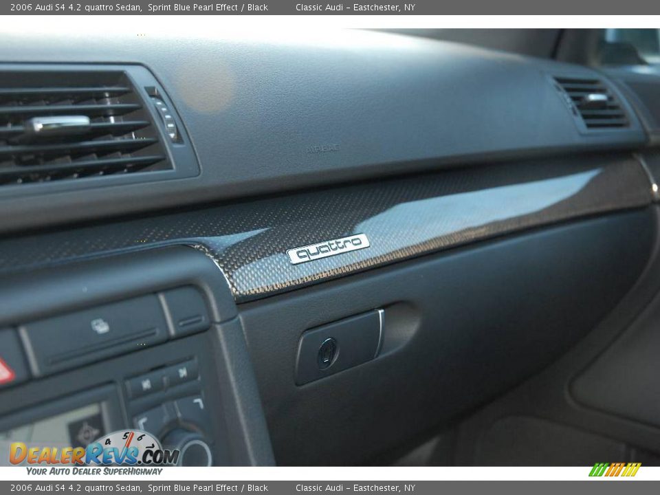 2006 Audi S4 4.2 quattro Sedan Sprint Blue Pearl Effect / Black Photo #27