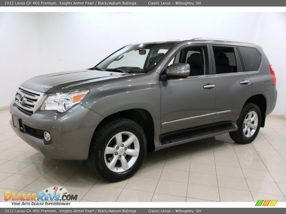 2012 Lexus GX 460 Premium Knights Armor Pearl / Black/Auburn Bubinga Photo #3