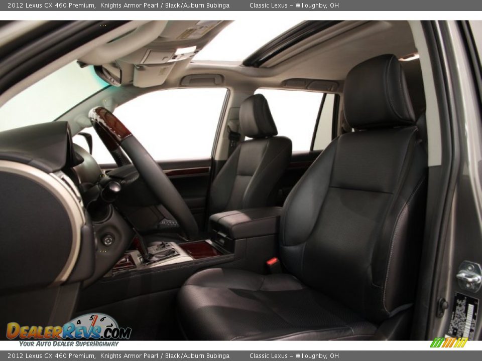 2012 Lexus GX 460 Premium Knights Armor Pearl / Black/Auburn Bubinga Photo #8