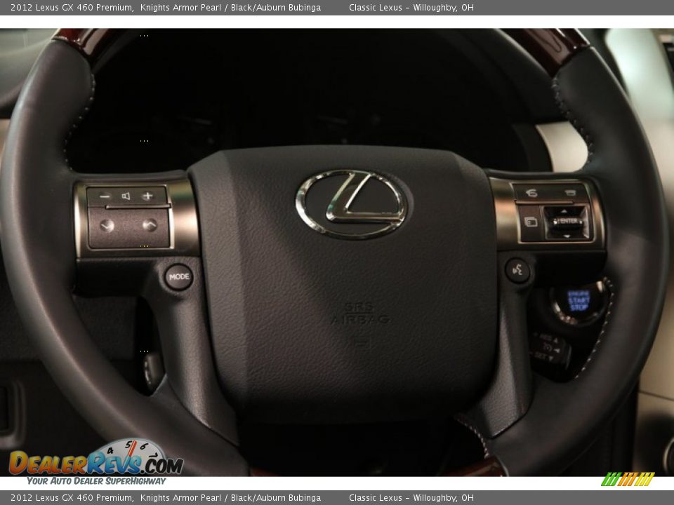 2012 Lexus GX 460 Premium Knights Armor Pearl / Black/Auburn Bubinga Photo #9