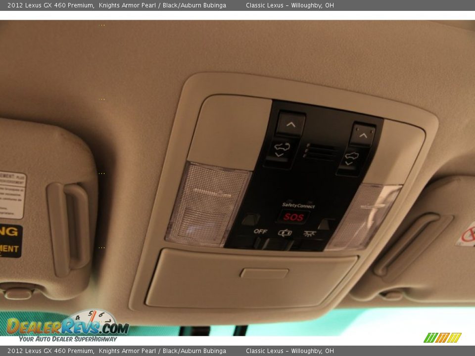 2012 Lexus GX 460 Premium Knights Armor Pearl / Black/Auburn Bubinga Photo #11