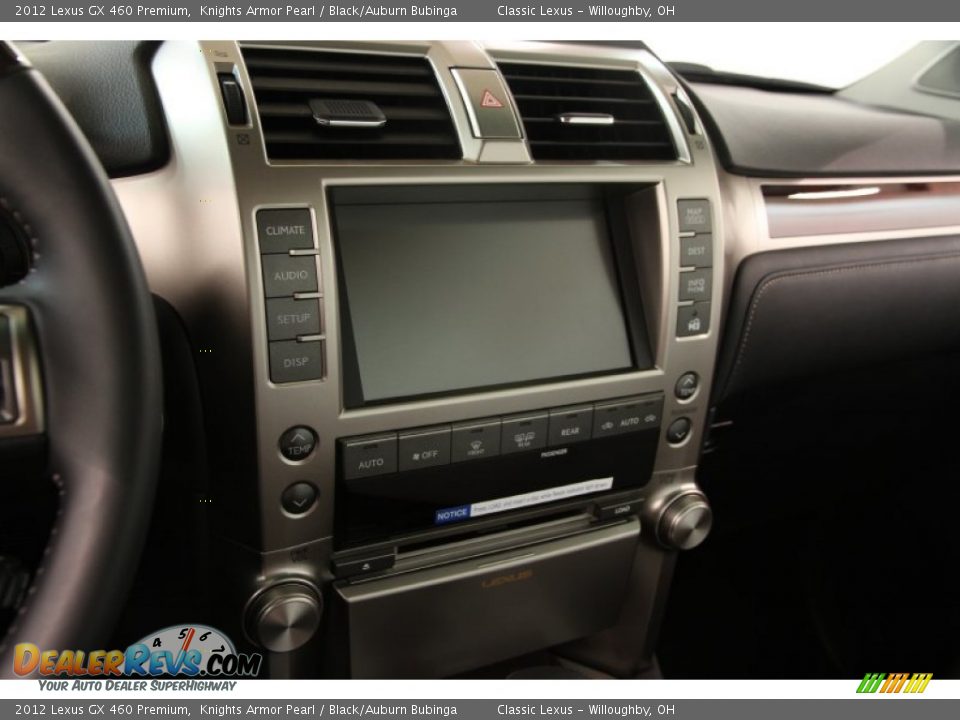 2012 Lexus GX 460 Premium Knights Armor Pearl / Black/Auburn Bubinga Photo #12