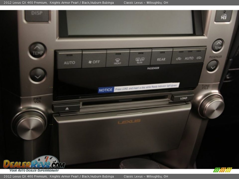 2012 Lexus GX 460 Premium Knights Armor Pearl / Black/Auburn Bubinga Photo #13