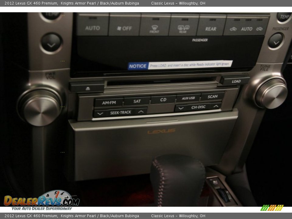 2012 Lexus GX 460 Premium Knights Armor Pearl / Black/Auburn Bubinga Photo #14