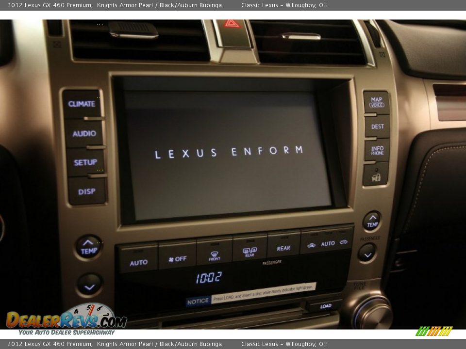 2012 Lexus GX 460 Premium Knights Armor Pearl / Black/Auburn Bubinga Photo #16