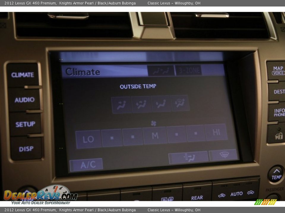 2012 Lexus GX 460 Premium Knights Armor Pearl / Black/Auburn Bubinga Photo #17
