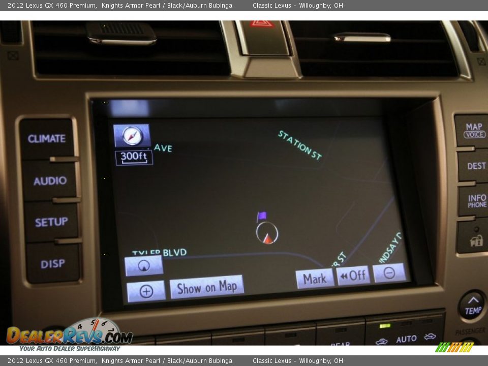 2012 Lexus GX 460 Premium Knights Armor Pearl / Black/Auburn Bubinga Photo #25