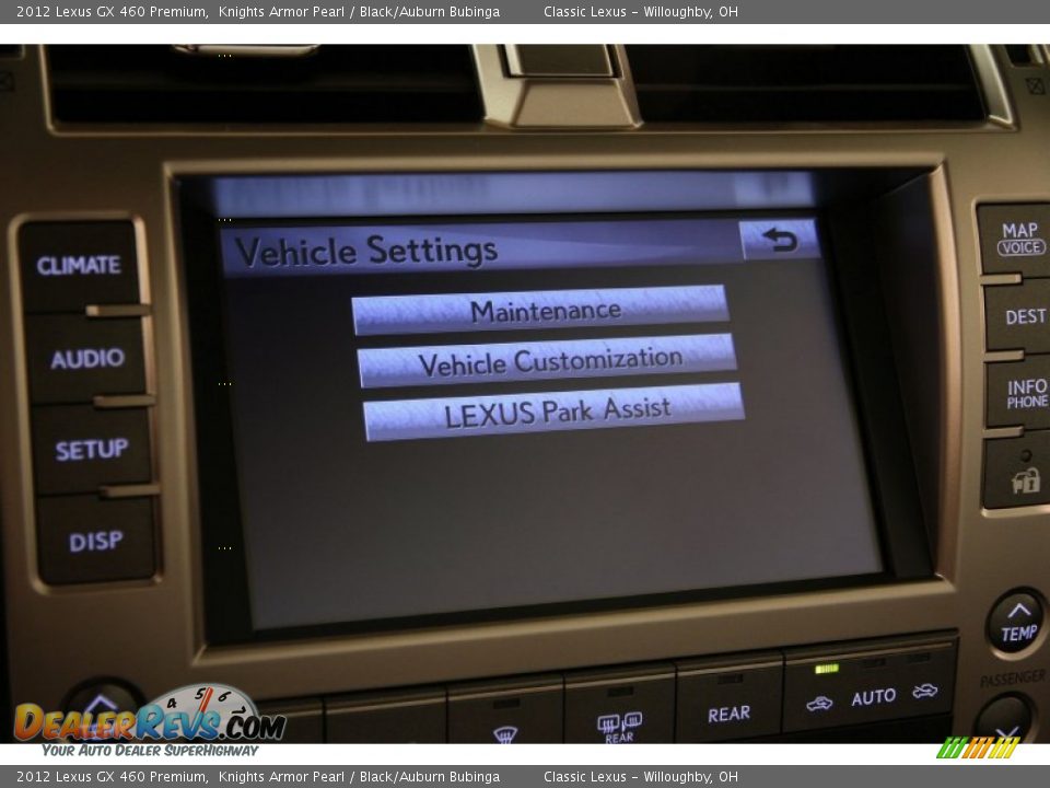 2012 Lexus GX 460 Premium Knights Armor Pearl / Black/Auburn Bubinga Photo #28