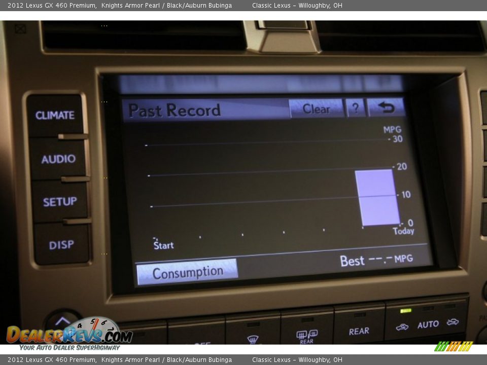 2012 Lexus GX 460 Premium Knights Armor Pearl / Black/Auburn Bubinga Photo #34