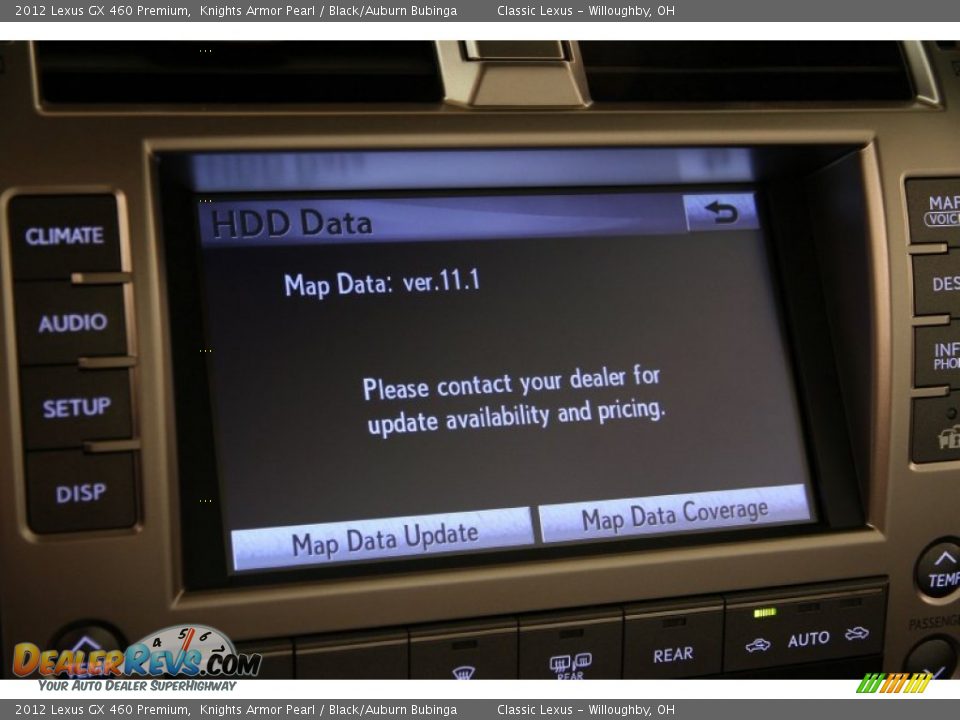 2012 Lexus GX 460 Premium Knights Armor Pearl / Black/Auburn Bubinga Photo #35