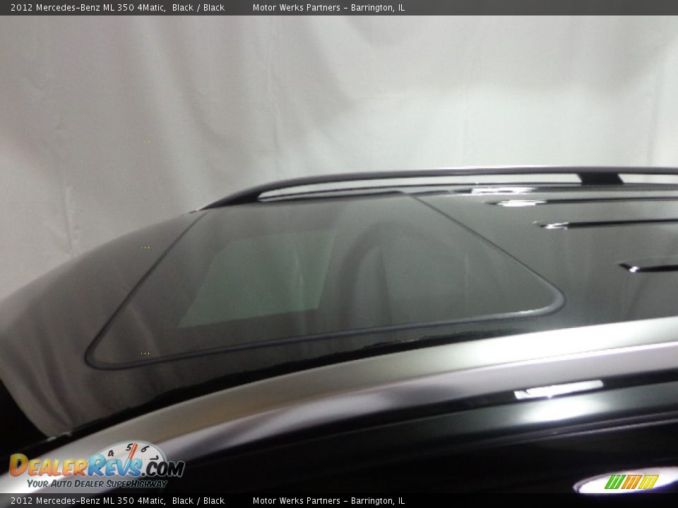 2012 Mercedes-Benz ML 350 4Matic Black / Black Photo #6