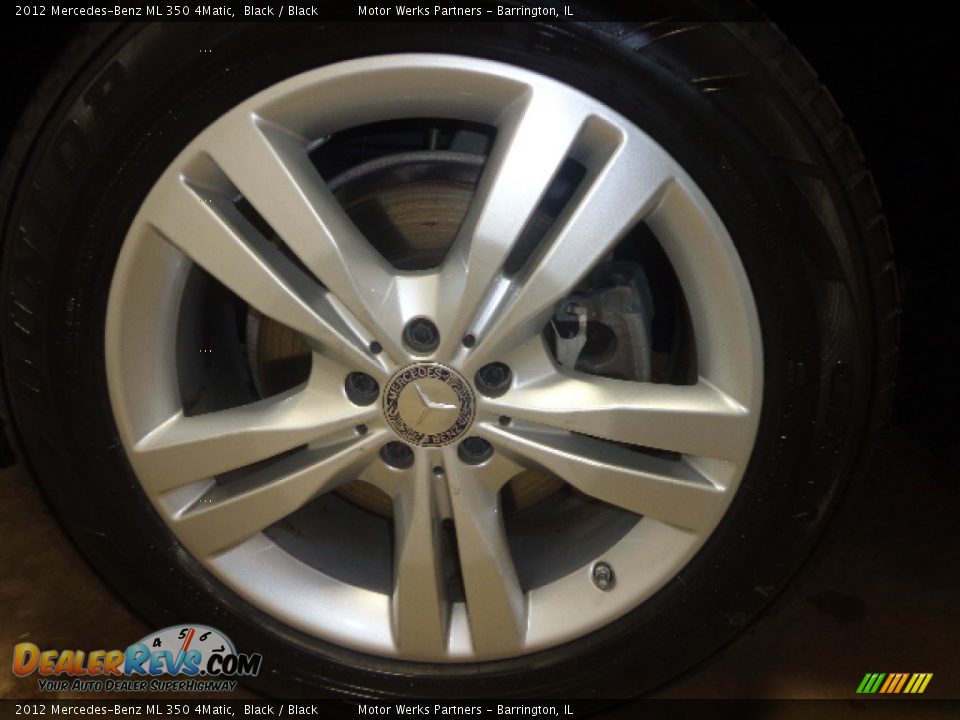 2012 Mercedes-Benz ML 350 4Matic Black / Black Photo #8