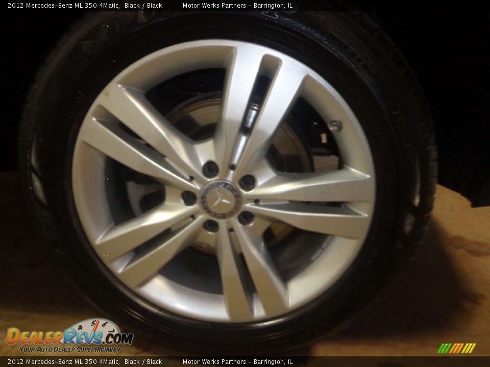 2012 Mercedes-Benz ML 350 4Matic Black / Black Photo #9