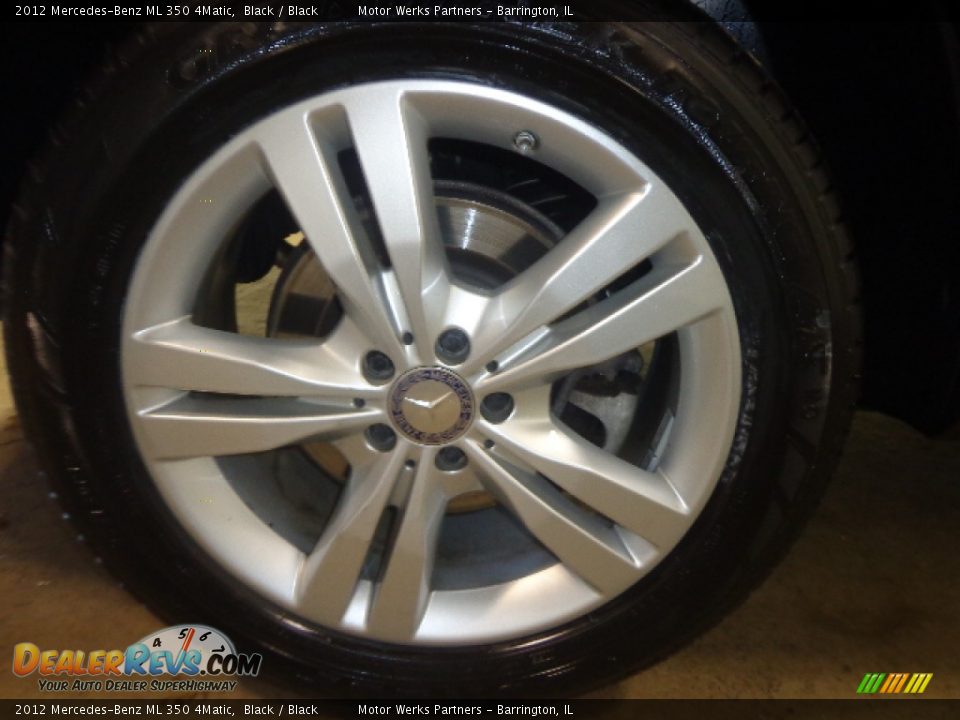 2012 Mercedes-Benz ML 350 4Matic Black / Black Photo #10