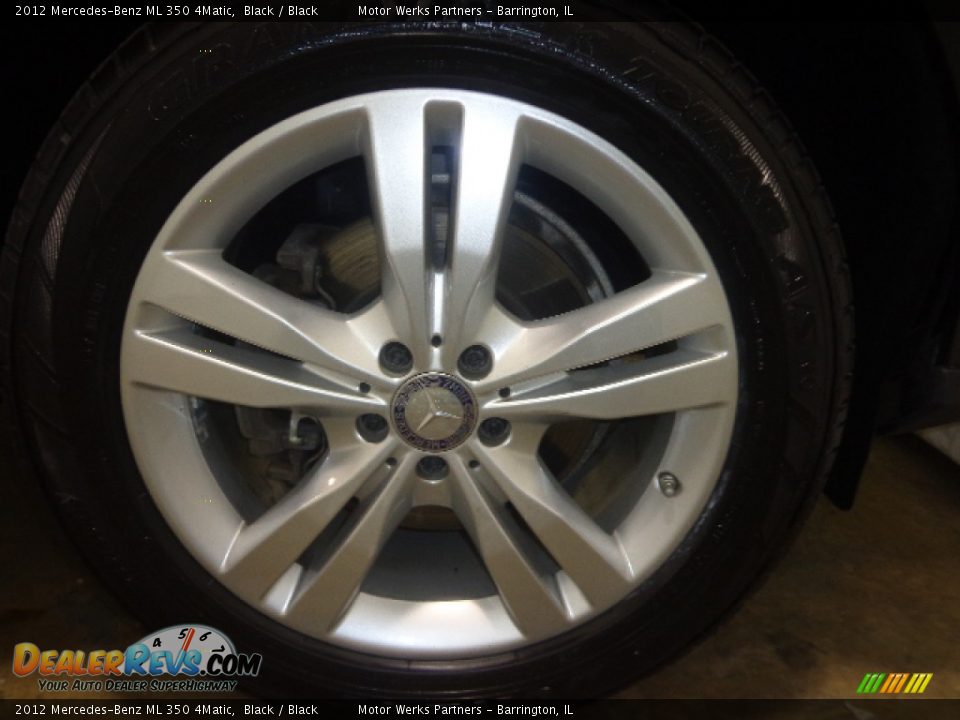 2012 Mercedes-Benz ML 350 4Matic Black / Black Photo #11