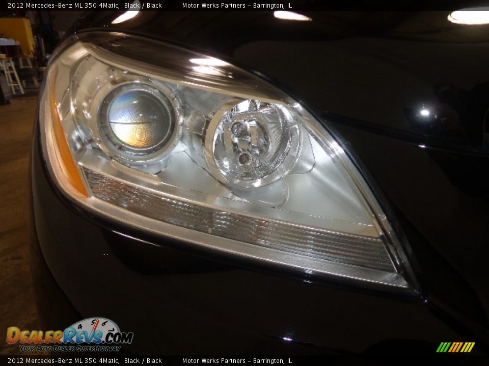 2012 Mercedes-Benz ML 350 4Matic Black / Black Photo #12