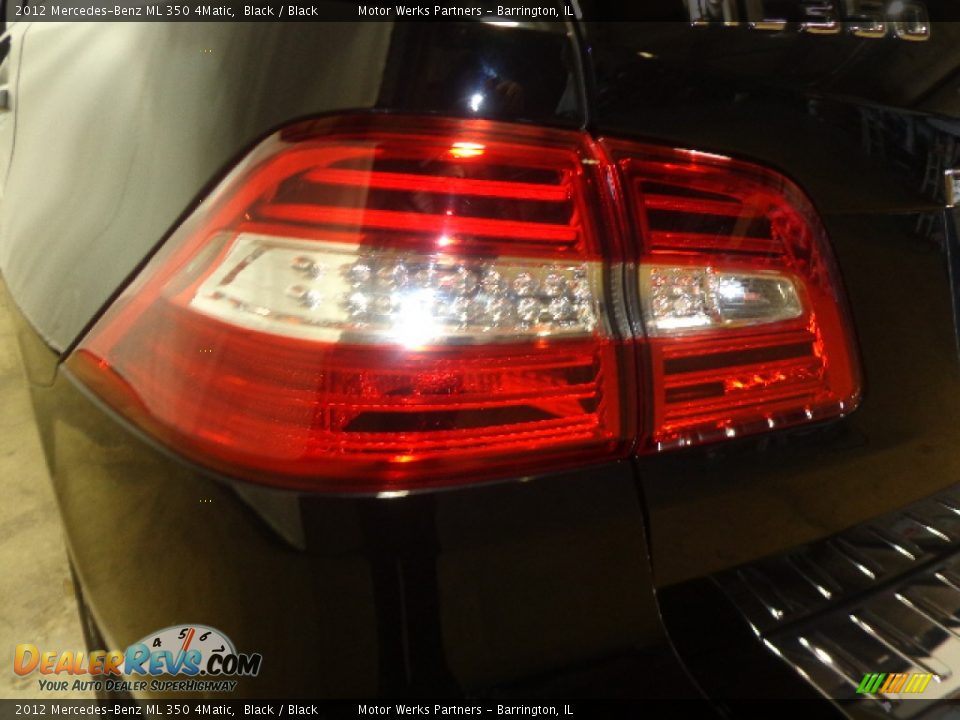 2012 Mercedes-Benz ML 350 4Matic Black / Black Photo #14