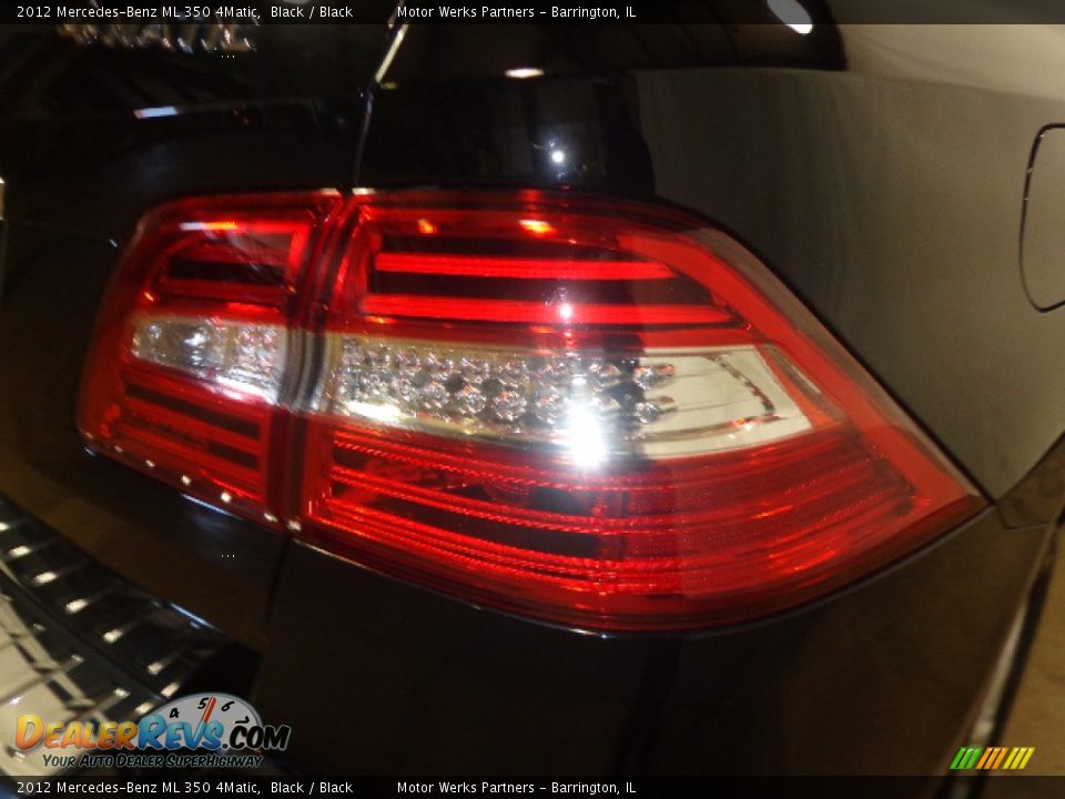 2012 Mercedes-Benz ML 350 4Matic Black / Black Photo #15