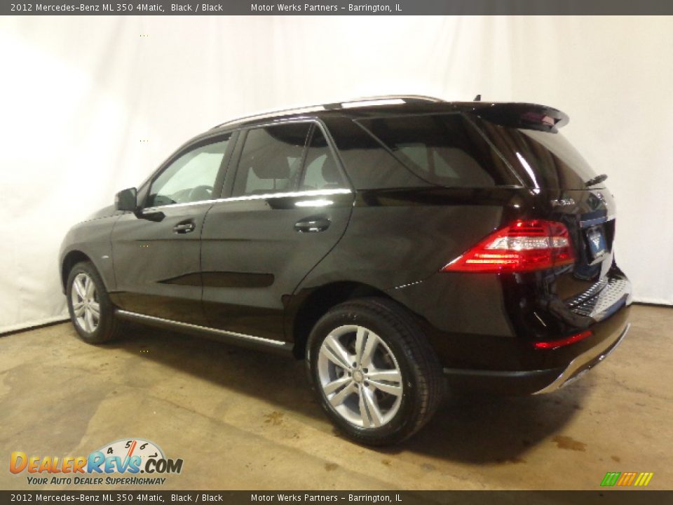 2012 Mercedes-Benz ML 350 4Matic Black / Black Photo #16