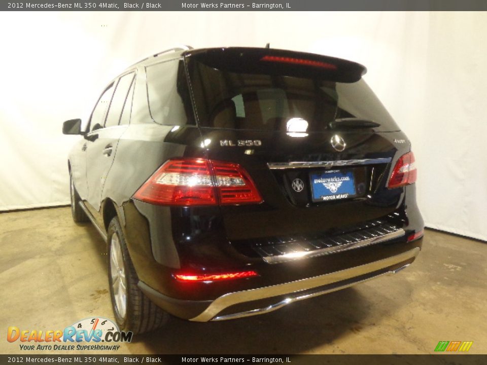 2012 Mercedes-Benz ML 350 4Matic Black / Black Photo #17