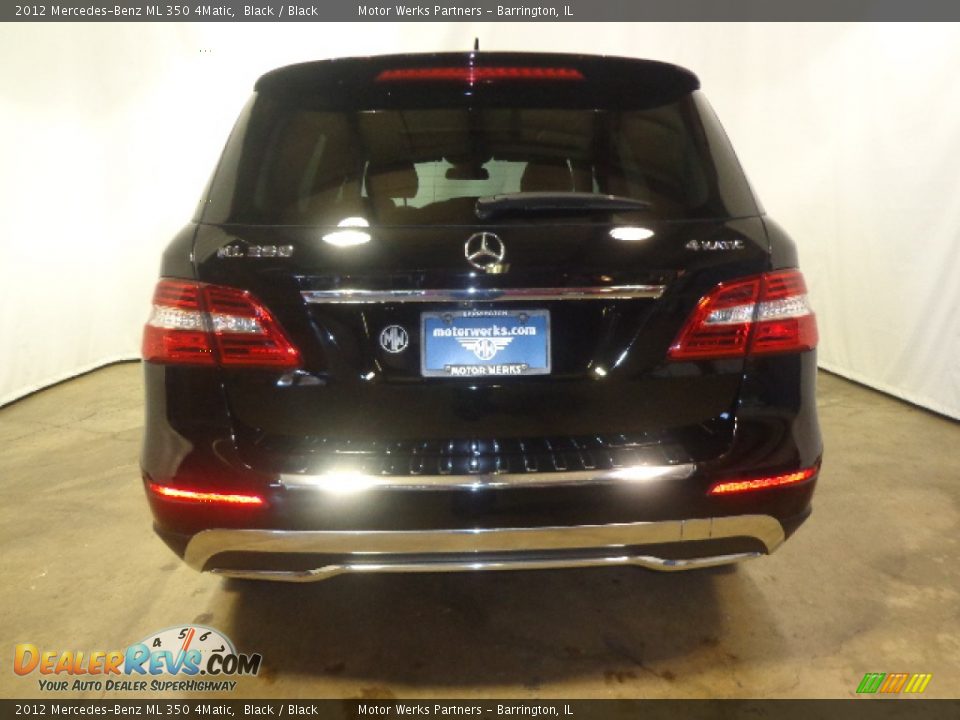 2012 Mercedes-Benz ML 350 4Matic Black / Black Photo #18