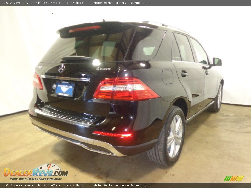 2012 Mercedes-Benz ML 350 4Matic Black / Black Photo #19