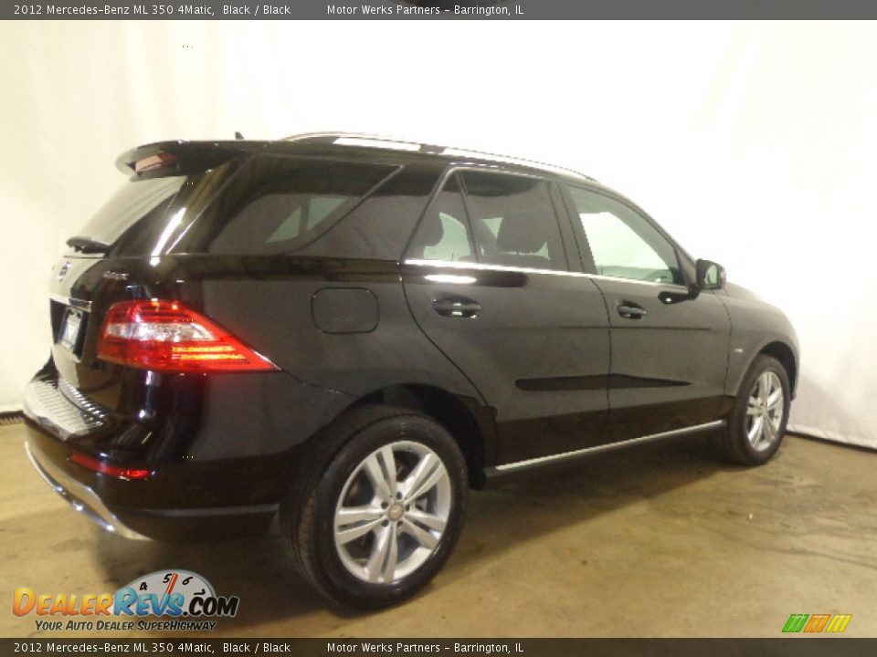 2012 Mercedes-Benz ML 350 4Matic Black / Black Photo #20