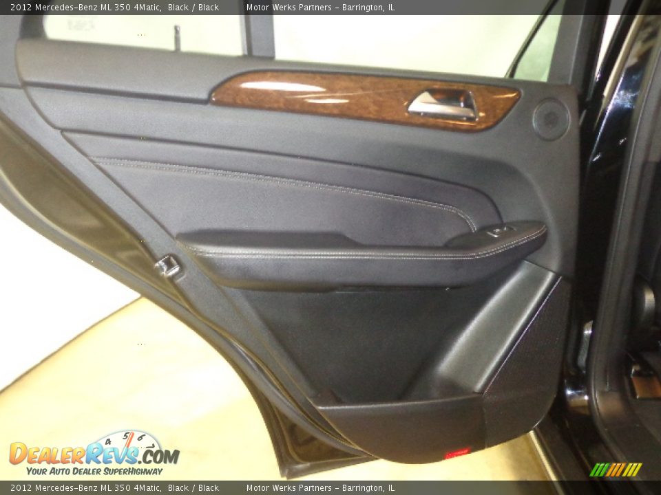2012 Mercedes-Benz ML 350 4Matic Black / Black Photo #23
