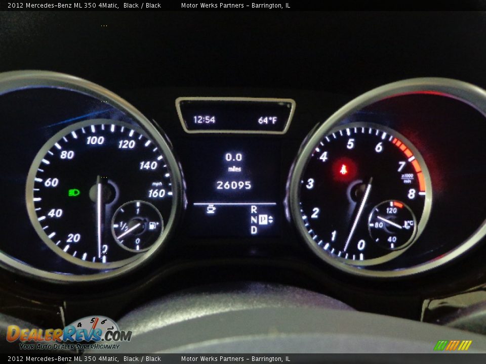 2012 Mercedes-Benz ML 350 4Matic Black / Black Photo #27