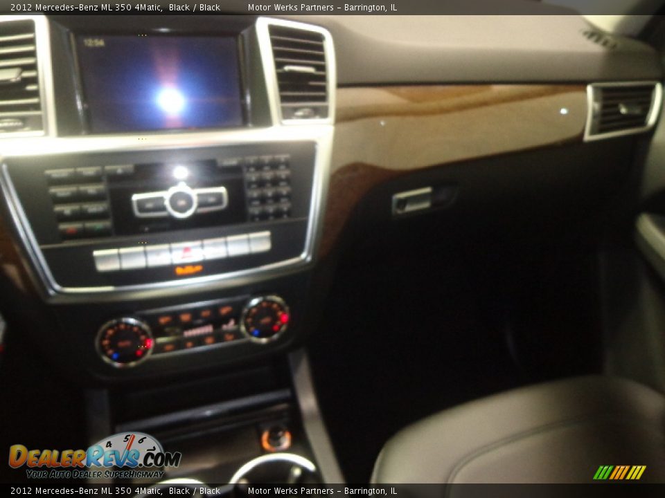2012 Mercedes-Benz ML 350 4Matic Black / Black Photo #28