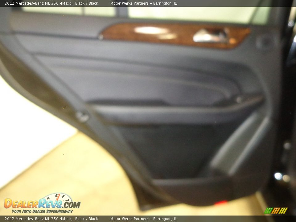 2012 Mercedes-Benz ML 350 4Matic Black / Black Photo #29