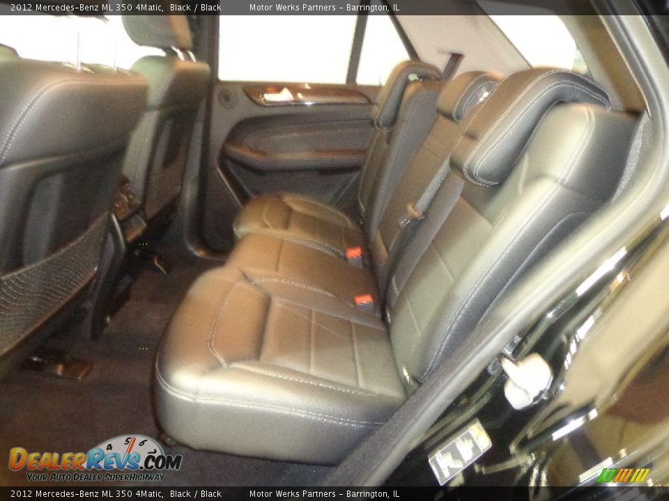 2012 Mercedes-Benz ML 350 4Matic Black / Black Photo #30