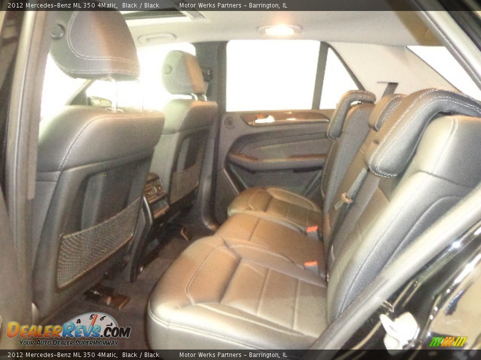 2012 Mercedes-Benz ML 350 4Matic Black / Black Photo #31