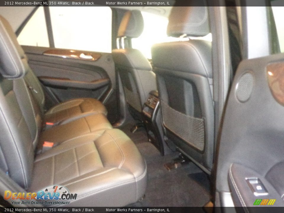 2012 Mercedes-Benz ML 350 4Matic Black / Black Photo #34