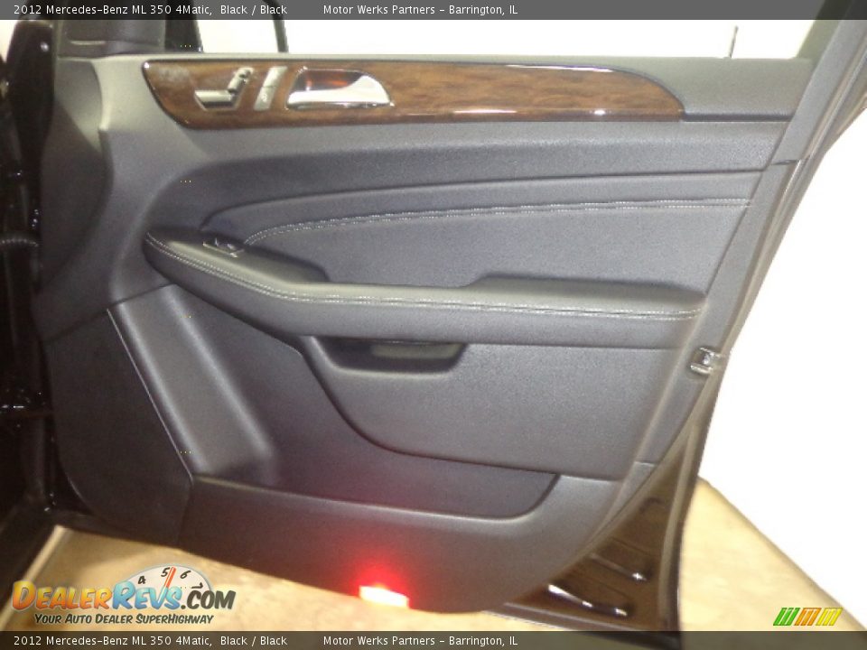 2012 Mercedes-Benz ML 350 4Matic Black / Black Photo #36