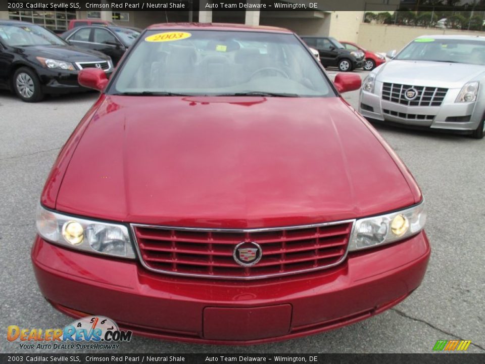 2003 Cadillac Seville SLS Crimson Red Pearl / Neutral Shale Photo #9