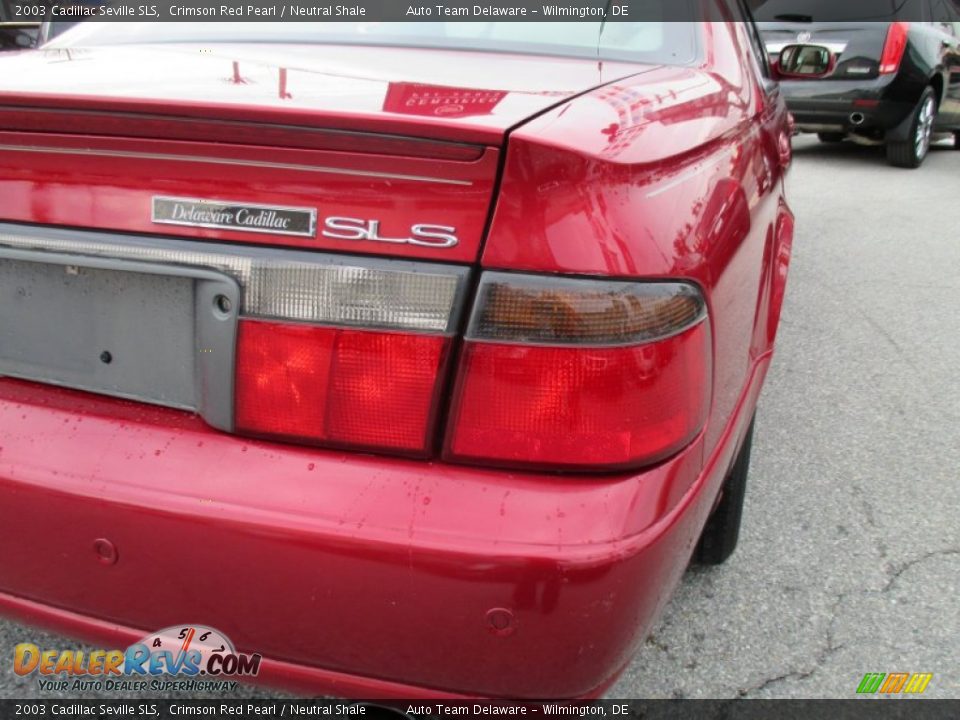 2003 Cadillac Seville SLS Crimson Red Pearl / Neutral Shale Photo #28