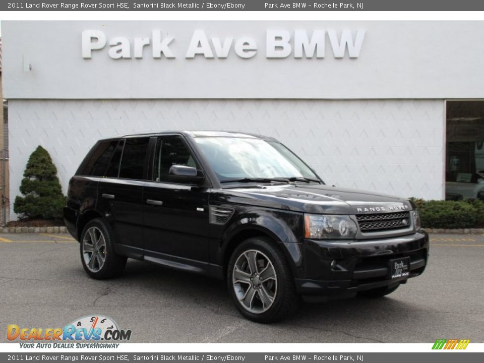 2011 Land Rover Range Rover Sport HSE Santorini Black Metallic / Ebony/Ebony Photo #1