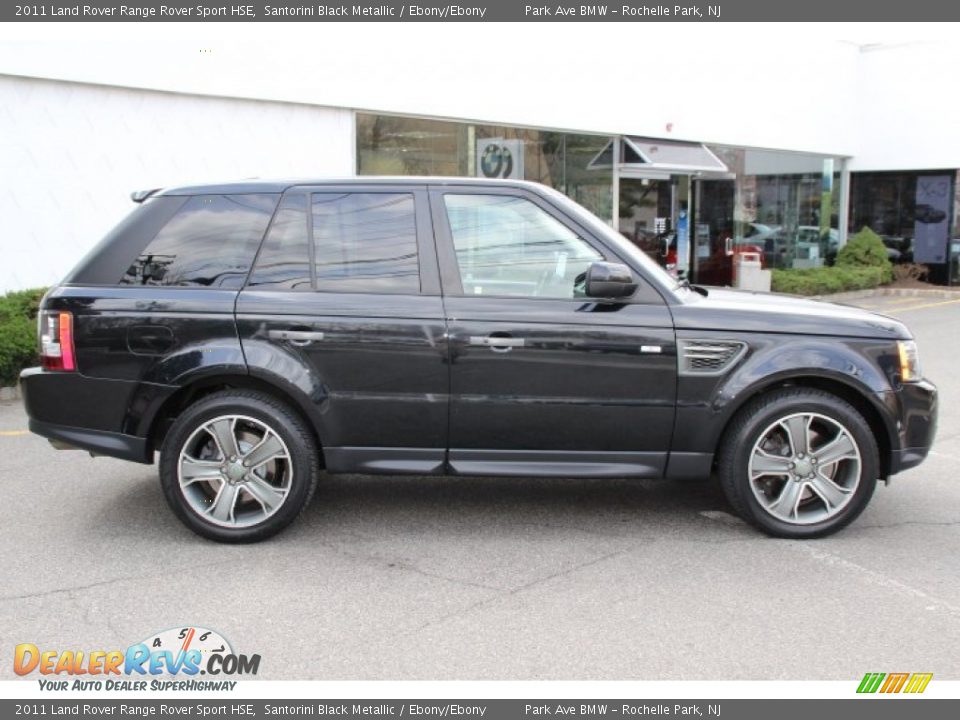 2011 Land Rover Range Rover Sport HSE Santorini Black Metallic / Ebony/Ebony Photo #2