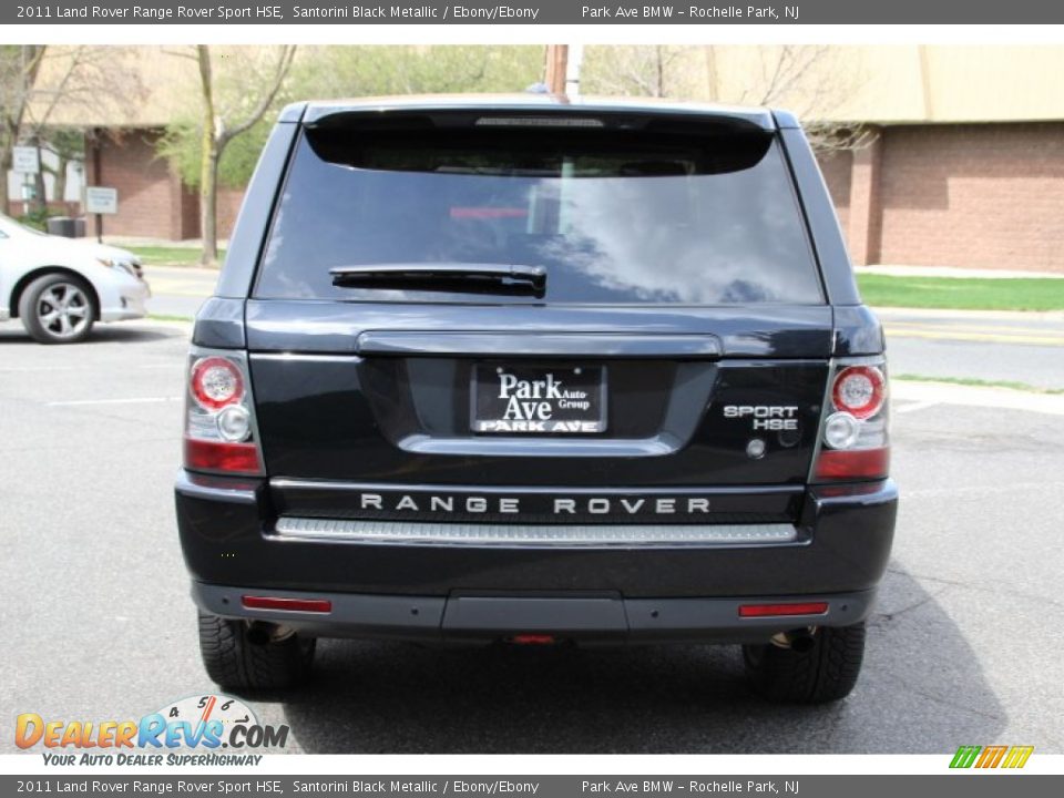 2011 Land Rover Range Rover Sport HSE Santorini Black Metallic / Ebony/Ebony Photo #4